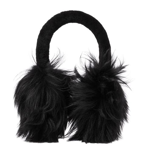 burberry ear cuff|burberry fluffy shearling.